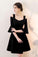 Black Homecoming Dresses Sidney Short Aline With Bell Sleeves DZ13319