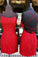 Tight Red Straps Party Dress With Harmony Homecoming Dresses Lace Up Back DZ15990