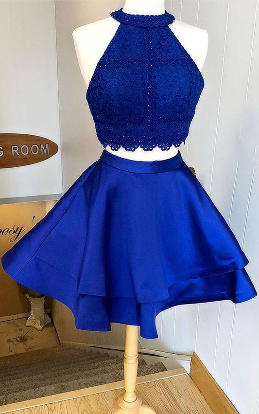 Two Piece Royal Blue Homecoming Dresses Keyla DZ22148