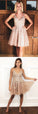 Short Dress Hadley Satin Homecoming Dresses Pink DZ2230