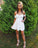 Cute Sweetheart White A Line Homecoming Dresses Nora Short DZ22941