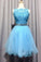 Homecoming Dresses Arely Lace Light Blue Appliques Short DZ23256
