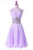 Lovely Homecoming Dresses Mariela Chiffon Lavender Knee Length Party Dresses Cute Teen Formal Dress DZ23338