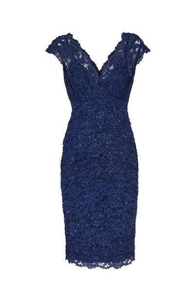 Sexy V Neck Navy Blue Short Mother Of The Averie Lace Homecoming Dresses Bride Dress DZ23435