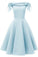 Simple Short Homecoming Dresses Kenley Blue Graduation Dresses DZ23525
