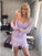 Sweetheart Sheer Homecoming Dresses Isabelle Sleeves Mini Dress DZ23866