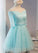 Adorable Homecoming Dresses Ansley Mint Green Knee Length DZ24607