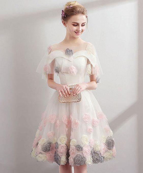 Cute Sweetheart Homecoming Dresses Sidney Tulle Short Tulle DZ24661