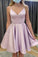Cute Cloe A Line Homecoming Dresses V Neck Short DZ24741