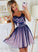 Cute Tulle Homecoming Dresses Lace Adeline Short Dress DZ2596