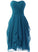 Homecoming Dresses Laney Chiffon Beautiful Teal Color Short Sweetheart Short Party Dress DZ3127