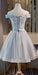 Cute Homecoming Dresses Renee Lace Off The Shoulder And Tulle Knee Length Party Dress 2024 DZ3164