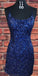 Isis Homecoming Dresses Royal Blue Sparkly Sequin Sheath DZ3353