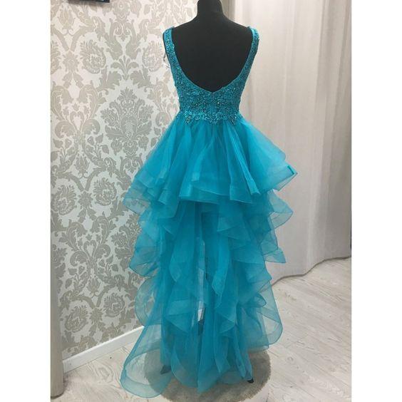 2022 High Lace Bailey Homecoming Dresses Low Dress DZ3354