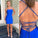 Straps Fitted Annie Homecoming Dresses Royal Blue Short DZ3380