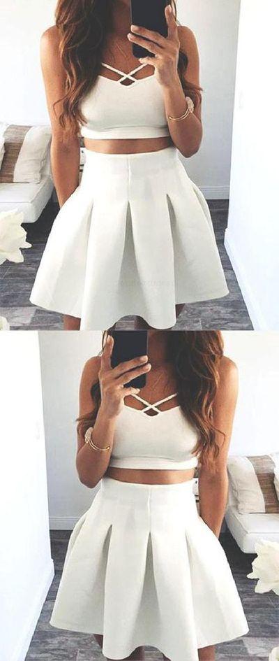 Customized Absorbing Homecoming Dresses Maisie Two Piece Cute DZ341