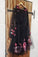 Cute Black Tulle Round Neck Short Dress Homecoming Dresses Jean With Flower DZ3647