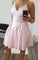 V-Neck Homecoming Dresses Tara Satin Cocktail Pink 2022 A-Line Dresses With Pockets DZ3659