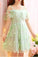 Jean A Line Homecoming Dresses 2022 Green Short Dress DZ3680