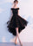 Black Yuliana Lace Homecoming Dresses Tulle Off Shoulder DZ4561
