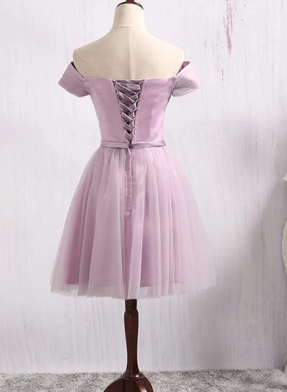 Lovely Joyce Homecoming Dresses Lavender Tulle Sweetheart Short Party Dress For Sale DZ4940