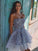 Sparkly Sequin Tulle A-Line Esmeralda Homecoming Dresses Backless DZ5088