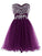 New Arrival Grey Tulle With Crystal Jade Homecoming Dresses DZ5667
