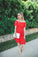 Lace Homecoming Dresses Bianca Little Red Kneen Length DZ7155