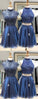 Beading Mismatched Royal Blue Homecoming Dresses Chiffon Hope DZ750