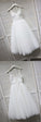 A-Line Areli Homecoming Dresses Spaghetti Straps White DZ780