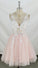 V Neck Short Pink Homecoming Dresses Bailey And White DZ8849
