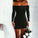 Off-The-Shoulder Homecoming Dresses Rosemary Party Dress Black DZ9554