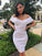 Pearl Off Shoulder Ivory Sophronia Homecoming Dresses Bodycon DZ9972