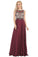 2022 New Arrival Scoop Open Back Prom Dresses With Beading Chiffon