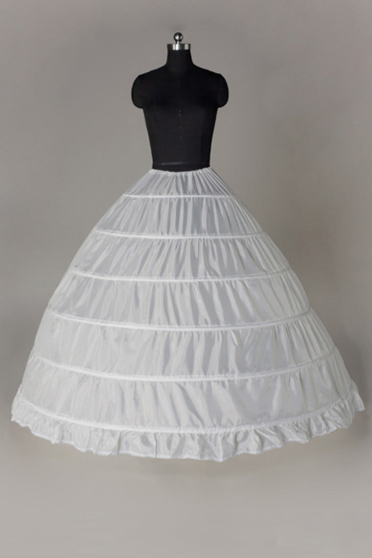 Women Nylon Floor Length 1 Tier Ball Gown Petticoats P005