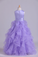 2022 Flower Girl Dresses Ball Gown Scoop Floor Length Organza