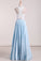 2022 Prom Dresses A Line Satin With Applique Floor Length Two Pieces