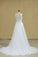 2022 Open Back Scoop Wedding Dresses 30D Chiffon With Applique A Line