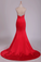2022 New Arrival Scoop Prom Dresses Mermaid Satin With Beading
